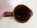 Vintage Creamer Pitcher Pottery Brown 4' Stoneware Vase