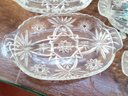 Anchor Hocking Divided Glass Relish Plates (4)