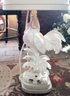 Tall Rooster Lamp 44' H Electric W/ Vintage Shade