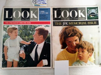 Vintage JFK LOOK Magazines 1963 1964 President Memorial Issue