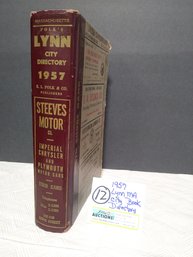 Vintage 1957 LYNN MA CITY DIRECTORY Book HC POLK PUBLISHERS