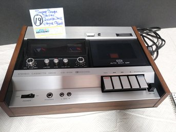 Vintage Stereo Cassette Deck Recorder Tape Player SUPERSCOPE CD-302A Taiwan Dolby System