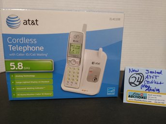 Sealed AT &T Cordless Telephone Dual Band Analog Digital Tech Call Waiting New Old Stock