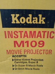 Vintage Kodak Movie Projector Instamatic M109 In Original Box New Old Stock