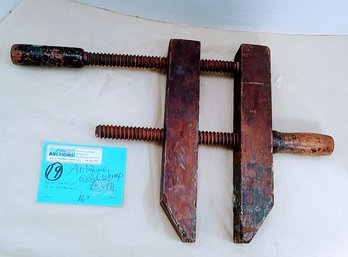 Antique Wood Clamp 16' Adjustable Timber Woodwork