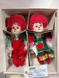 NEW TWINS Doll Porcelain Limited Edition COA