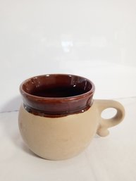 Joseph Pottery Mug Brown Handle 3' Stoneware