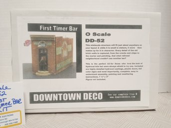 New O Scale DD-52 Kit First Time Bar Downtown Deco