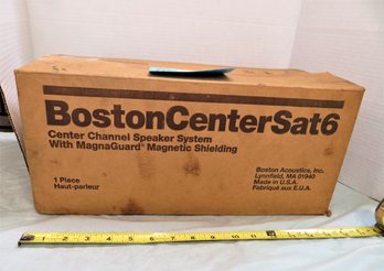 Vtg Boston Center Sat 6 Center Stereo Speaker Boston Acoustics In Original Box