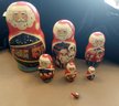 7' 6 Piece 'Believe In Books' Matryoshka Dolls Handpainted Signed From Russia