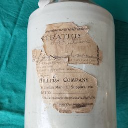 12' Millers Company Syrup Jug