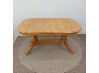 60' Oak Table With 2 Butterfly Leaves