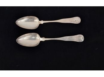 N.G. Carr Set Of 2 Silver Spoons 85 Grams
