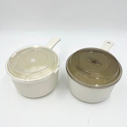 Pair Of Nordic Ware 1 Quart Sauce Pans / Multi-Pots W/ Lids