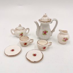 Adorable Vintage 7-Piece Miniature Toy Tea Set