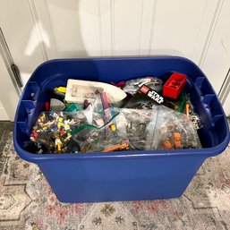 Massive Tub Of New/Vintage LEGO - Over 15lbs Of Pieces -  Over 50 Mini Figures - Thousands Of Bricks
