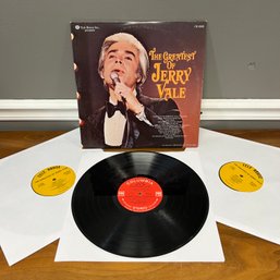 Lot Of 3 JERRY VALE Vinyl Records: Till The End Of Time, The Greatest Of Jerry Vale Parts 1 & 2