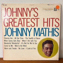 JOHNNY MATHIS - JOHNNYS GREATEST HITS  - 1962 Columbia Records (CL 1133)