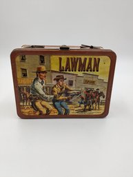 Vintage Lawman Thermos Metal Lunchbox (1961)