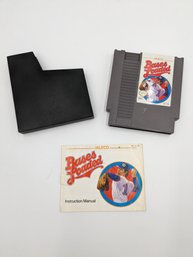 Nintendo NES Bases Loaded Baseball Video Game With Manual & Sleeve