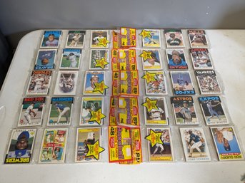 1986 Topps Baseball Cards Sealed Wax Rack Pack Lot Of 10 - NEW