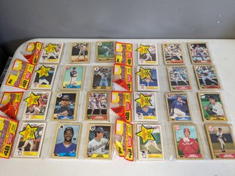 1987 Topps Baseball Cards Sealed Wax Rack Pack Lot Of 8 - NEW