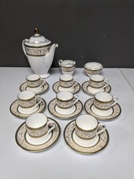 Vintage Aragon Minton Tea Demitasse China Set - 19 Pieces ($400 Value)