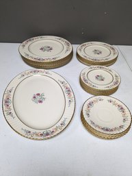 Vintage Cinderella (Old, Gold Trim) By LENOX Dinnerware China Set Of Dishes - 23 Pieces ($500 Value)