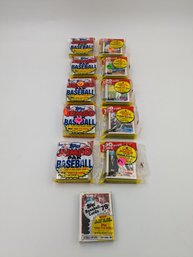 1989 Topps Baseball Cards Sealed Wax Packs - Lot Of 6 Jumbo & Cello Packs - NEW!