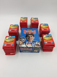 1988 Donruss Leaf Baseball Cards Sealed Wax Pack Box Lot - 107 Sealed Packs!