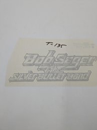 Vintage Bob Seger & The Silver Bullet Band Iron On - 80s Retro Deadstock
