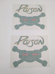 Vintage Poison Hair Band Iron On Lot- 80s Retro Deadstock