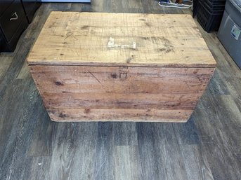 Large Wooden Railroad Shipping Crate - Coffee Table? Storage Box?