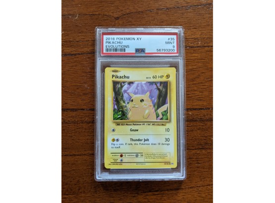 2016 Pokemon Card XY Pikachu Evolutions #35 - PSA 9