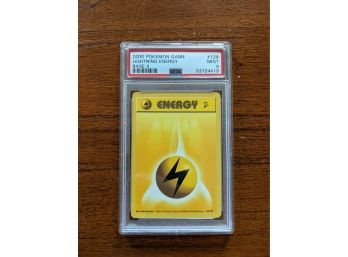 2000 Pokemon Card Game Lightning Energy Base 2 #128 - PSA 9