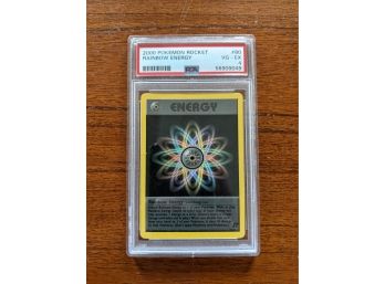 2000 Pokemon Card Rocket Rainbow Energy #80 - PSA 4
