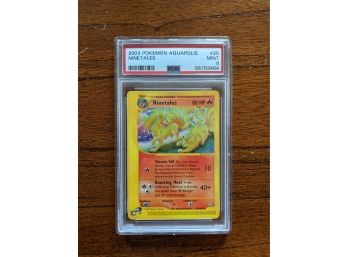 2003 Pokemon Card Aquapolis Ninetails #25 - PSA 9