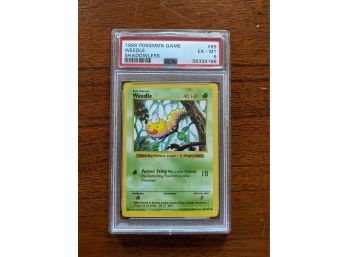 1999 Pokemon Card Game Weedle Shadowless #69 - PSA 6