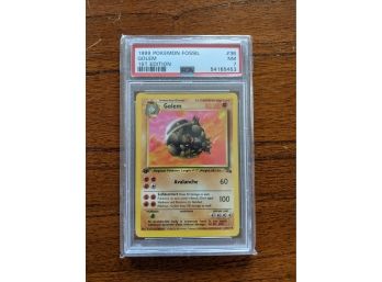1999 Pokemon Card Fossil Golem #36 1st Edition - PSA 7