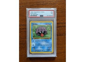 1999 Pokemon Card Fossil Shellder #54 1st Edition - PSA 7