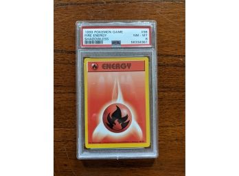 1999 Pokemon Card Game Fire Energy Shadowless #98 - PSA 8