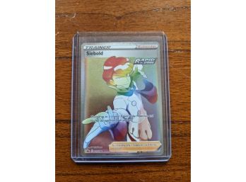 Pokemon Siebold 221/198 Rainbow Full Art NM Chilling Reign Pokemon Card - PACK FRESH