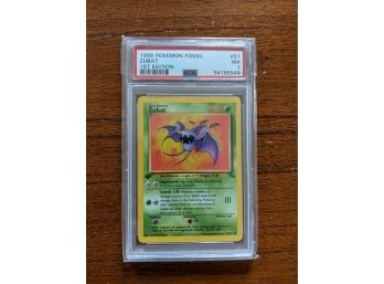 1999 Pokemon Card Fossil Zubat #57 1st Edition - PSA 7