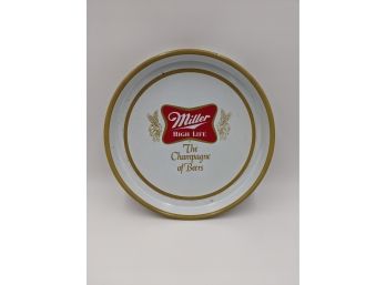 Vintage Miller High Life Beer Pub Tray / Bar Tray /Serving Tray