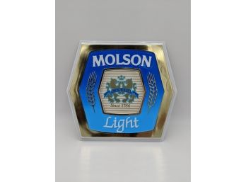 Vintage Molson Light Beer Sign