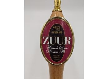 Ommegang Zuur Flemish Sour Brown Ale Beer Tap Handle (New York)