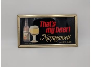 Vintage Narragansett Beer Sign (Rhode Island)