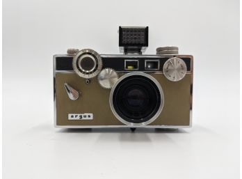 Vintage Argus Match-Matic C3 Film Camera & Leather Case - MCM & Art Deco Style