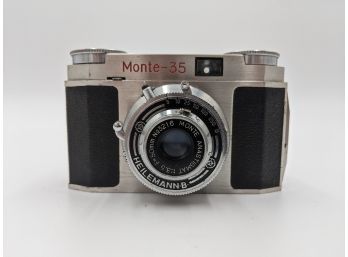Vintage RARE Monte 35 35mm Film Camera From Shinsei Optical With Case