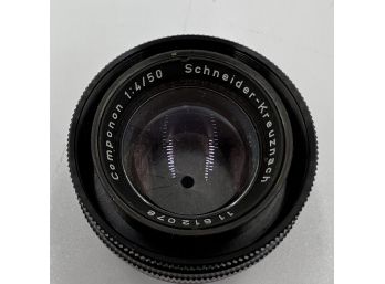 Rare/Vintage Schneider-Kreuznach Componon 1:4/50 F4 50mm Lens For Enlarging